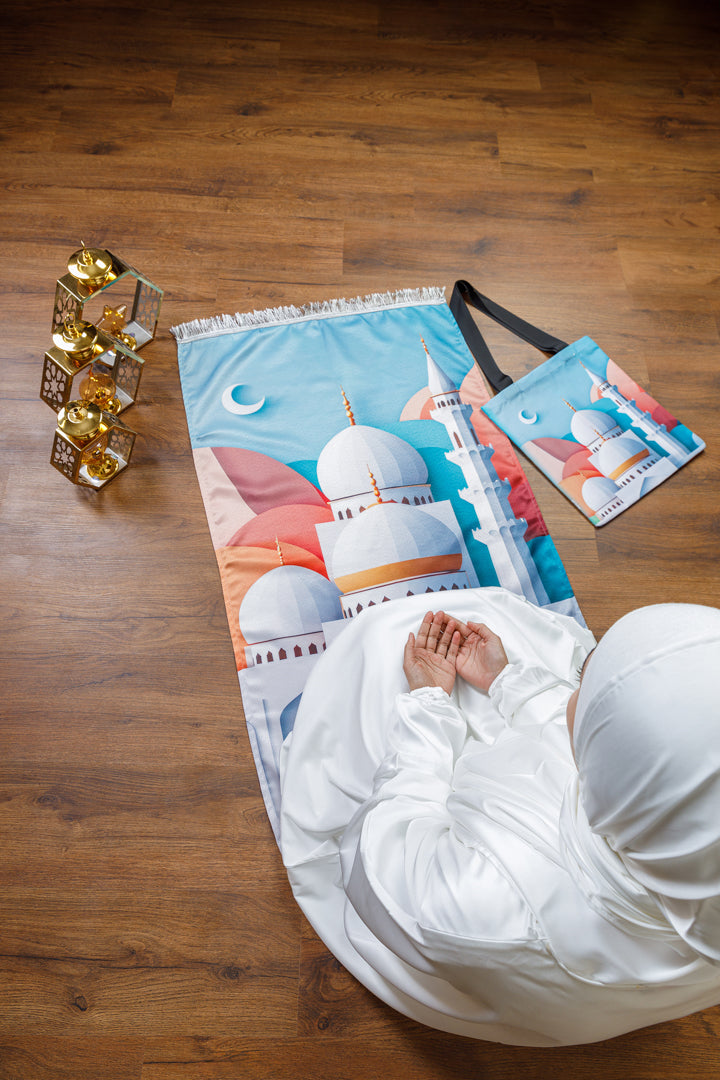 سجادة صلاة + شنطة توت باج - BG-PM638