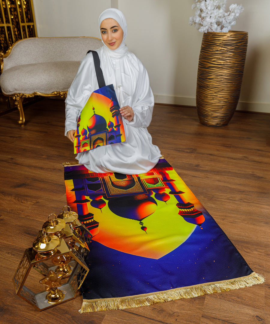 سجادة صلاة + شنطة توت باج - BG-PM639