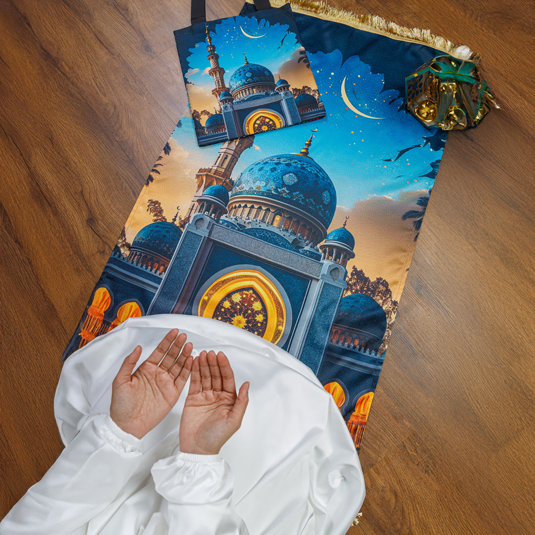 سجادة صلاة + شنطة توت باج - BG-PM653