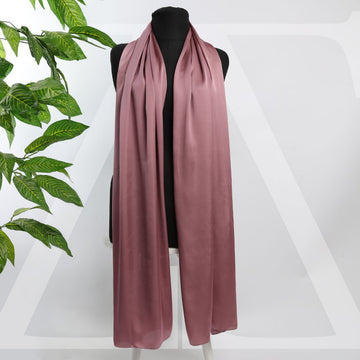 طرحة حرير ستان سادة - S00001