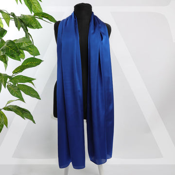 طرحة حرير ستان سادة - S00004