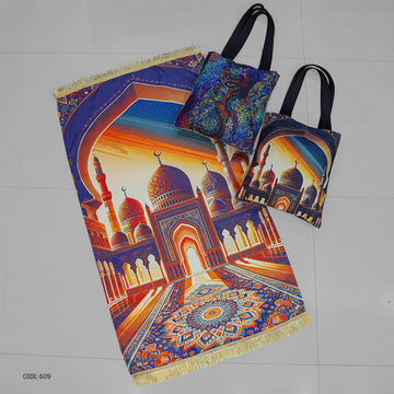 سجادة صلاة + شنطة توت باج - BG-PM609