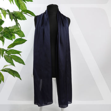 طرحة حرير ستان سادة - S00009