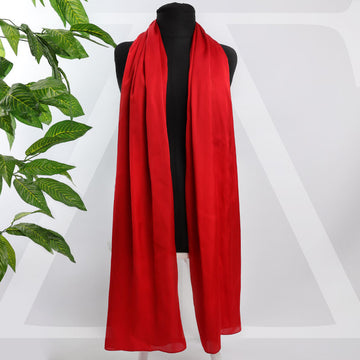 طرحة حرير ستان سادة - S00010