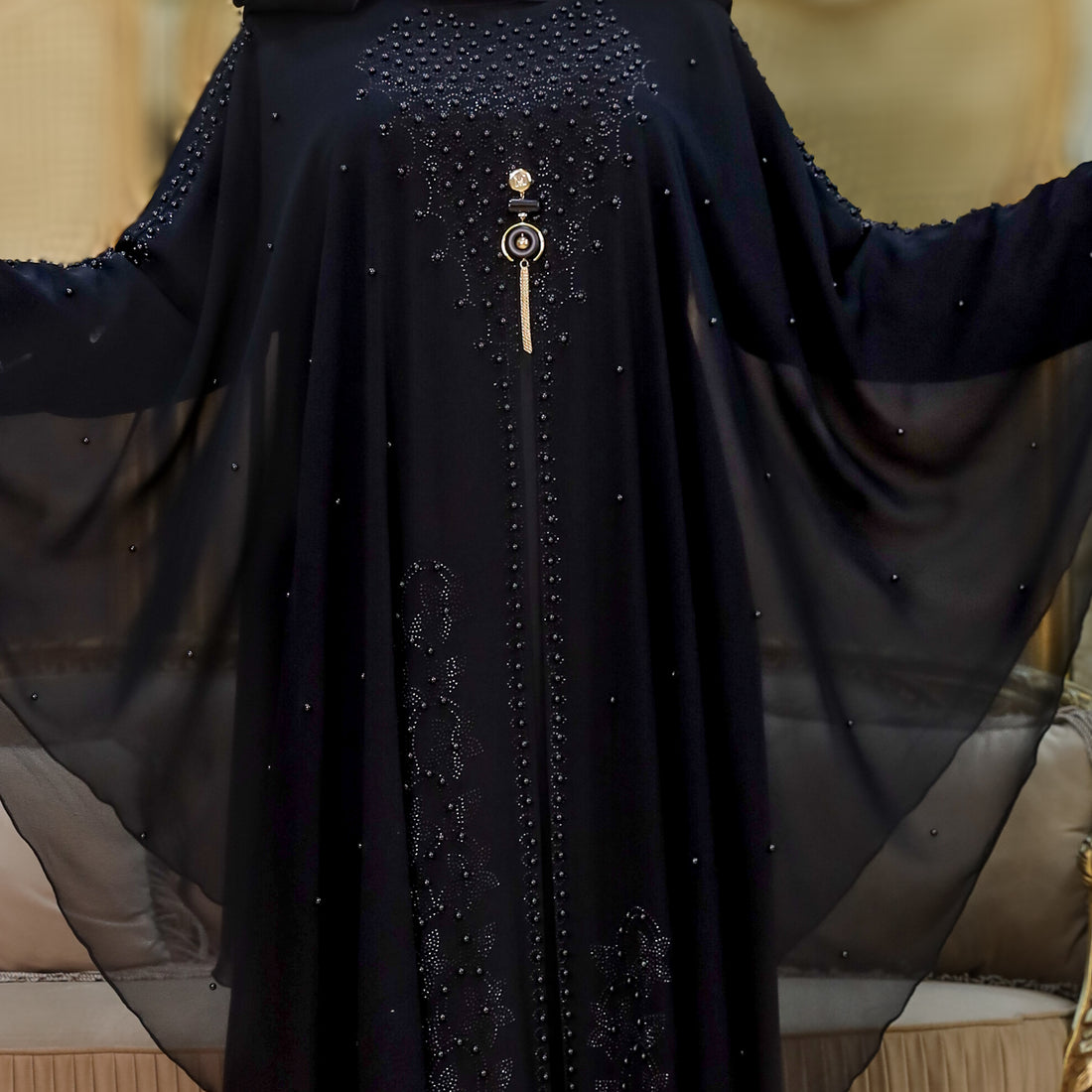 عباية تطريز لولي - DMAEF003