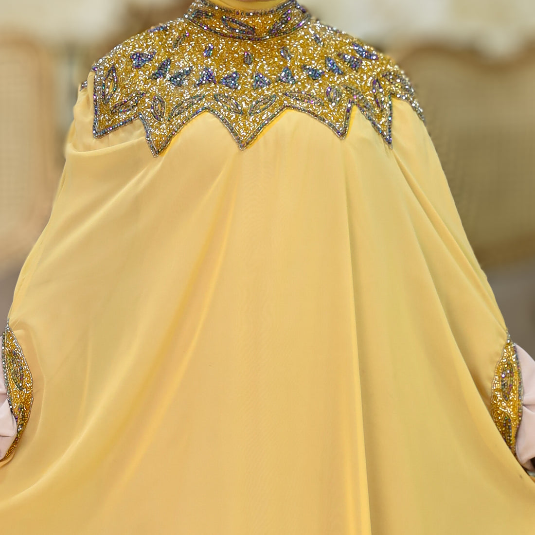 دراعة كويتي تطريز هندي - DMDC002