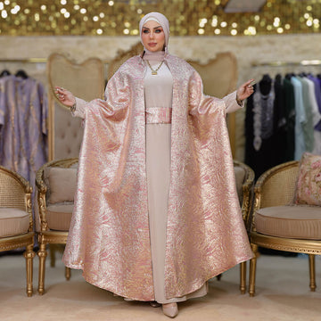قفطان بروكار سواريه - DMKSB001