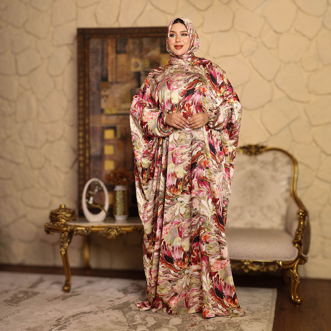 إسدال حرير أرماني طباعة ديجيتال - DPIA006