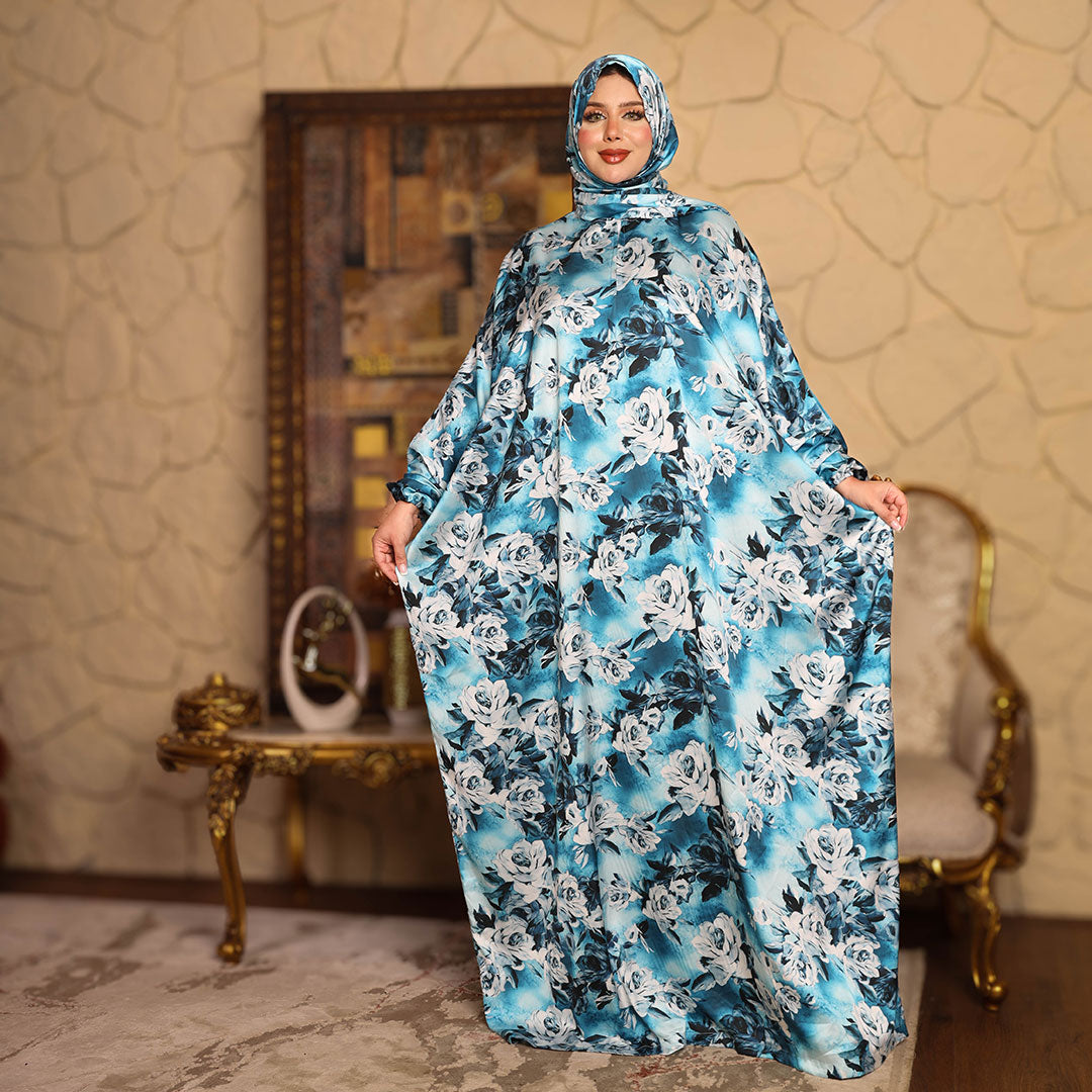 إسدال حرير أرماني طباعة ديجيتال - DPIA016