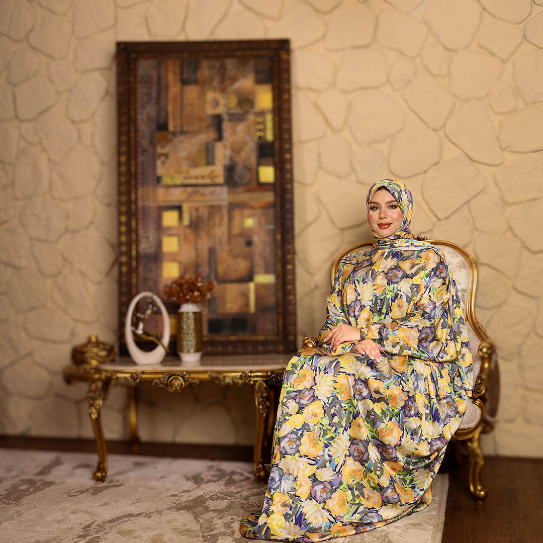 إسدال حرير أرماني طباعة ديجيتال - DPIA019