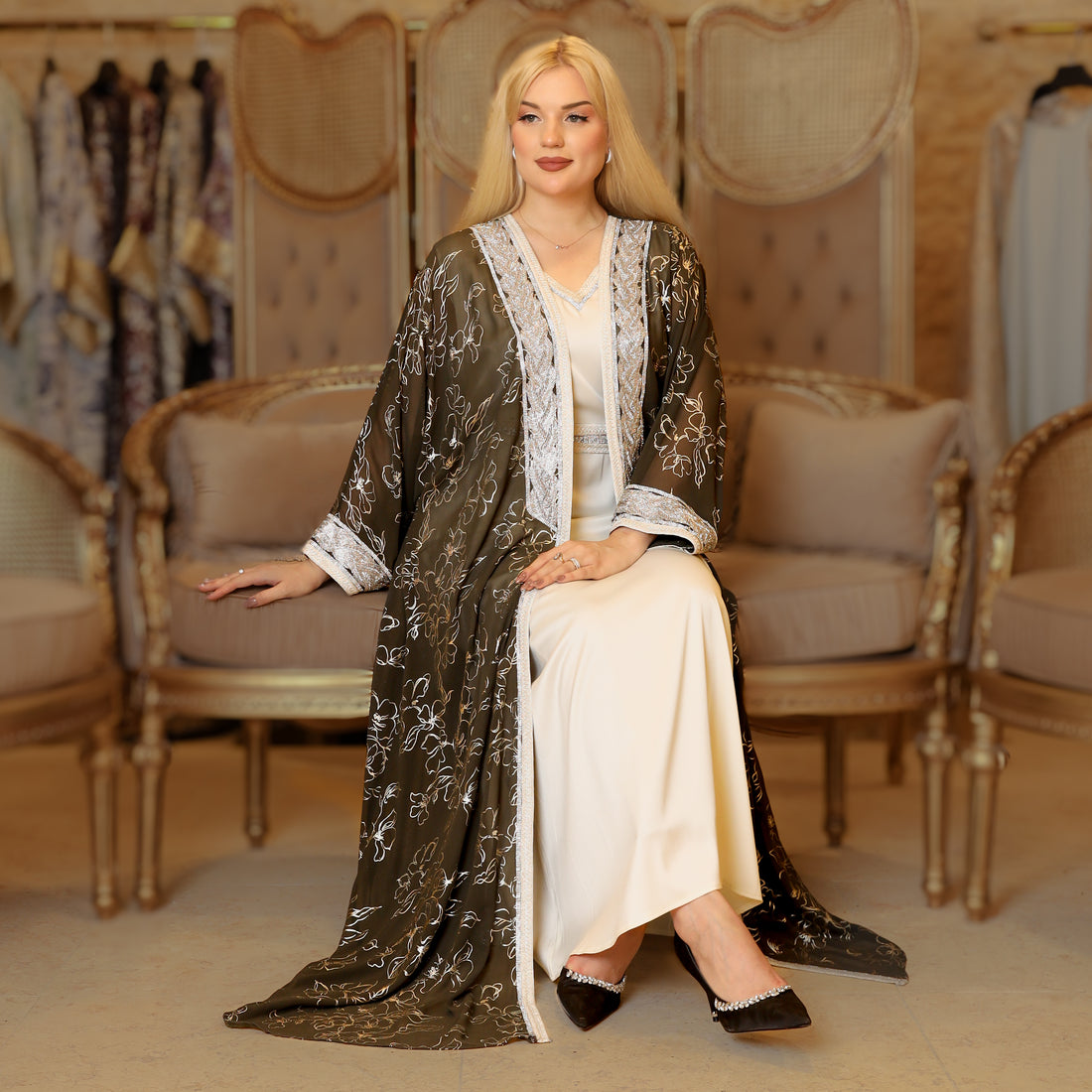 توينز عباية سواريه إماراتي  -  DPTKC003