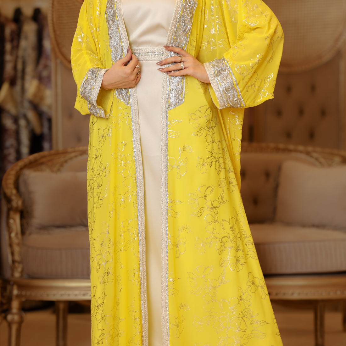 توينز عباية سواريه إماراتي  -  DPTKC001