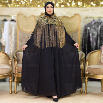 قفطان شيفون تطريز هاند ميد - DSCD194
