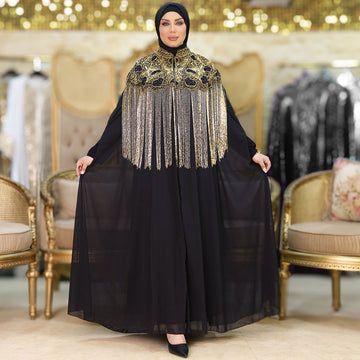 قفطان شيفون تطريز هاند ميد -DSCD198