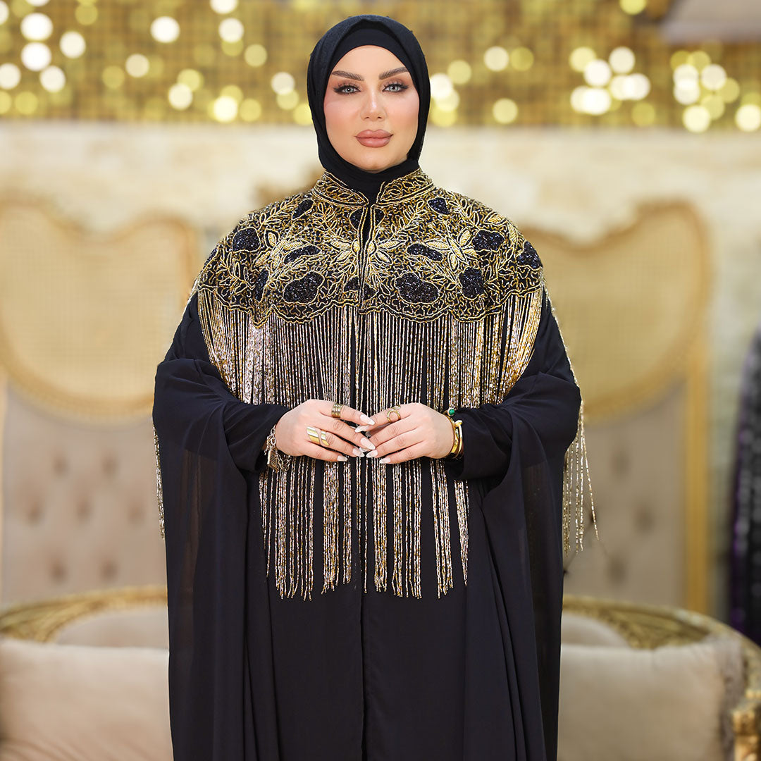 قفطان شيفون تطريز هاند ميد -DSCD198
