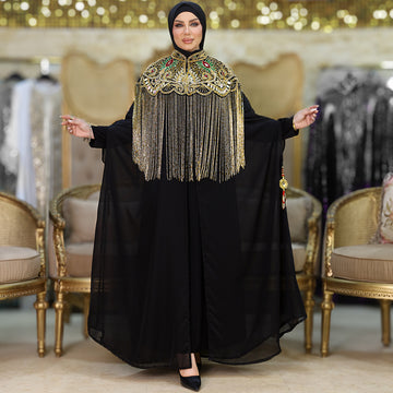 قفطان شيفون تطريز هاند ميد -DSCD222