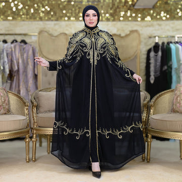 قفطان شيفون تطريز هاند ميد -DSCD295
