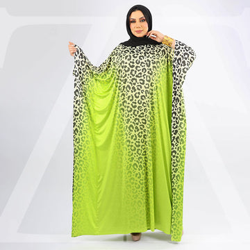عباية دبي جيرسيه طباعة ديجيتال - EZ1049