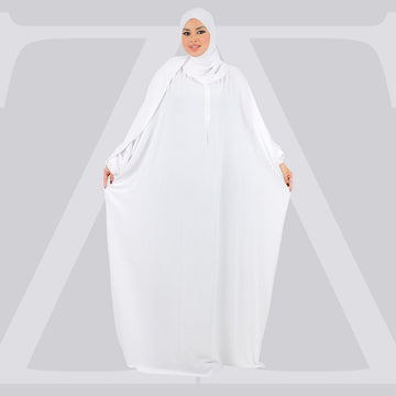 إسدال كريب فضفاض بطرحة - EZCYM306