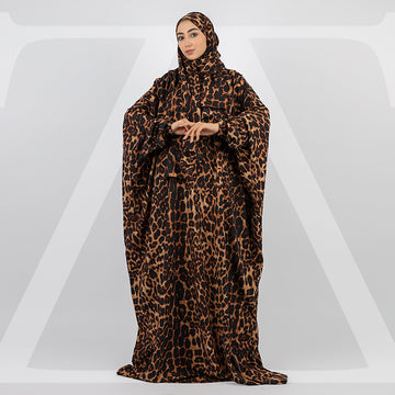 إسدال كريب رويال فضفاض بطرحة -EZKRC500