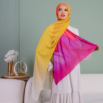 طرحة شيفون ديجيتال ٢متر *٧٠سم - SC8041