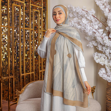 طرحة شيفون ديجيتال ٢متر *٧٠سم - SC8119