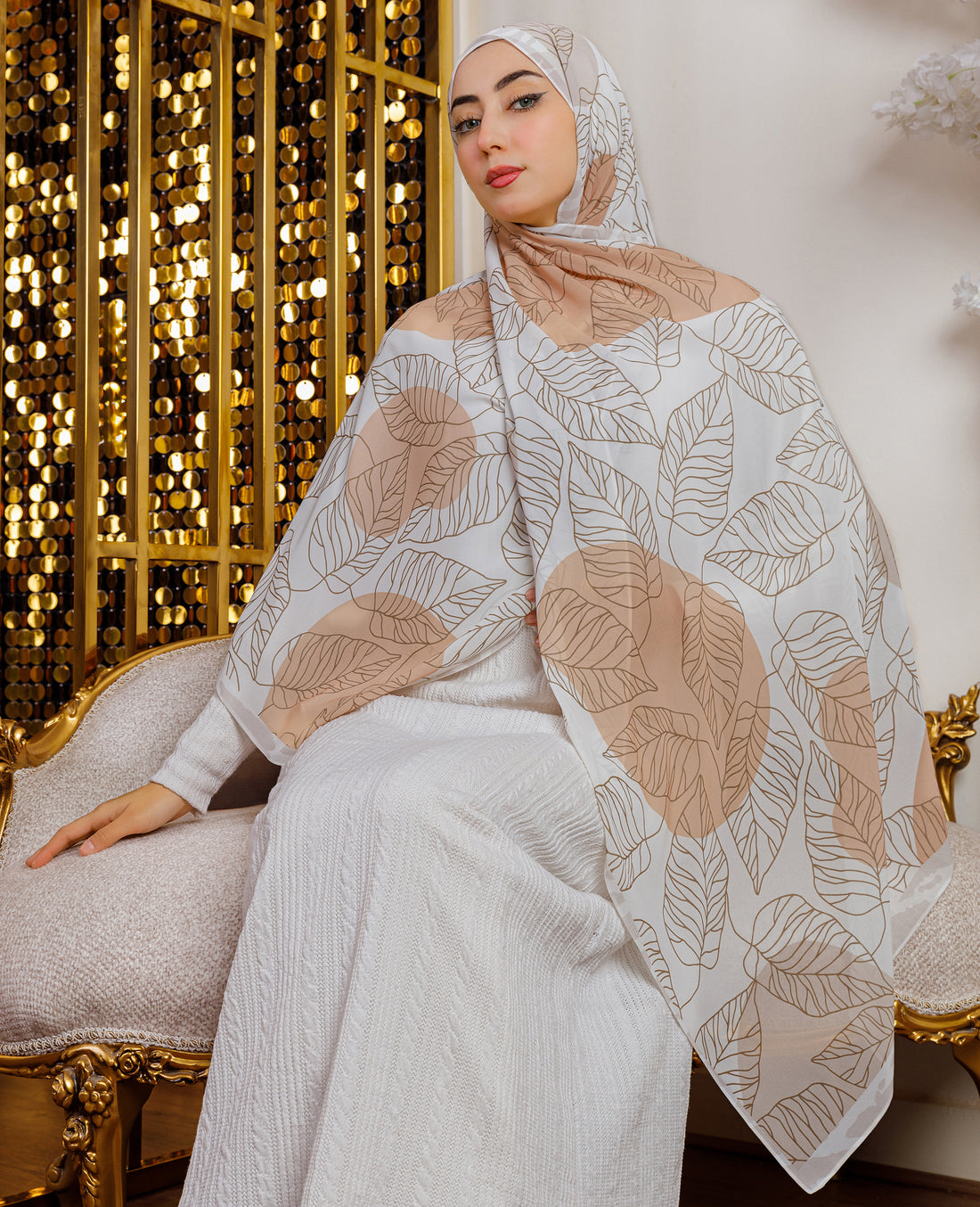 طرحة شيفون ديجيتال ٢متر *٧٠سم - SC8161