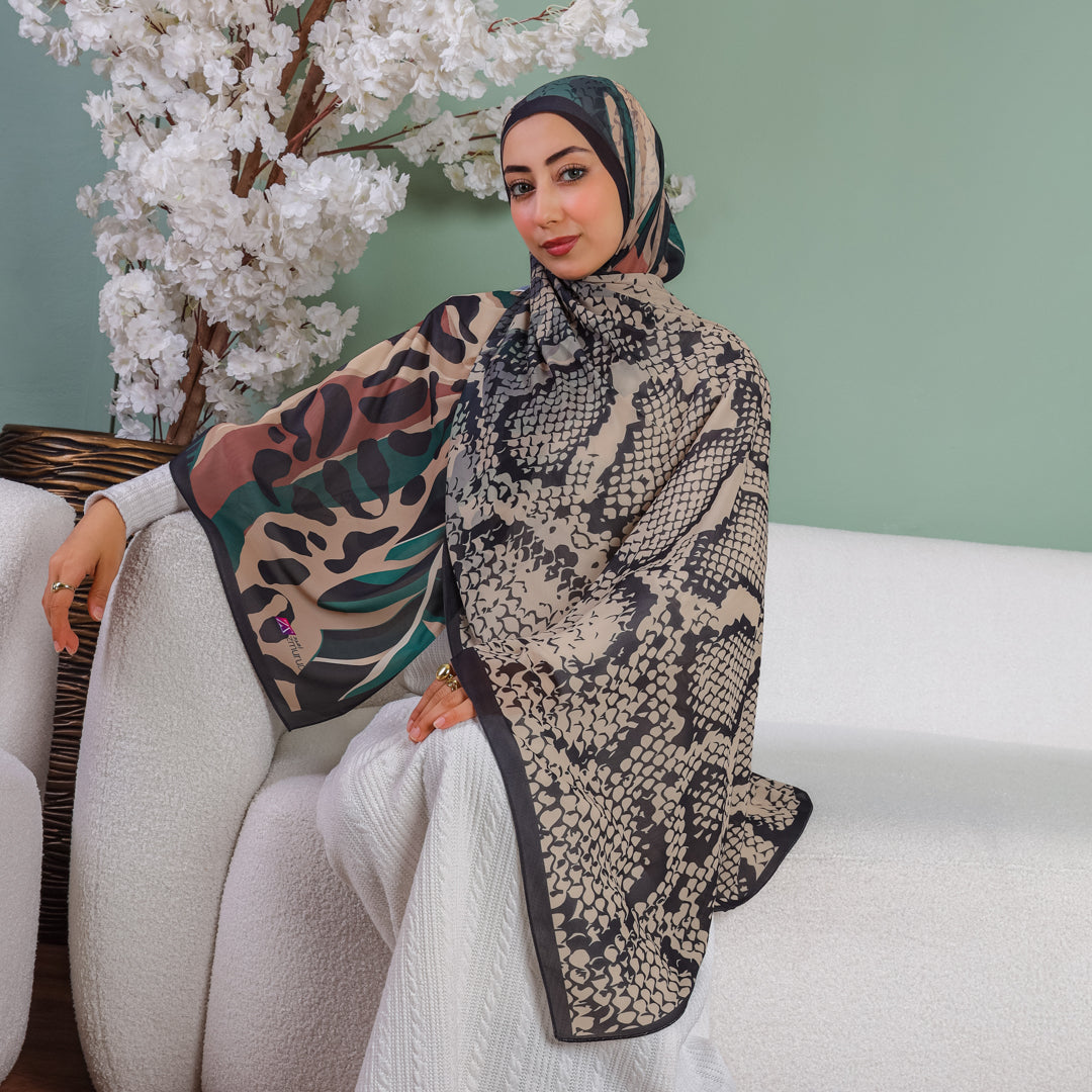 طرحة شيفون ديجيتال ٢متر *٧٠سم - SC8164