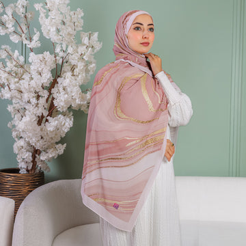 طرحة شيفون ديجيتال ٢متر *٧٠سم - SC8165