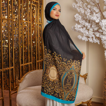 طرحة شيفون ديجيتال ٢متر *٧٠سم - SC8183