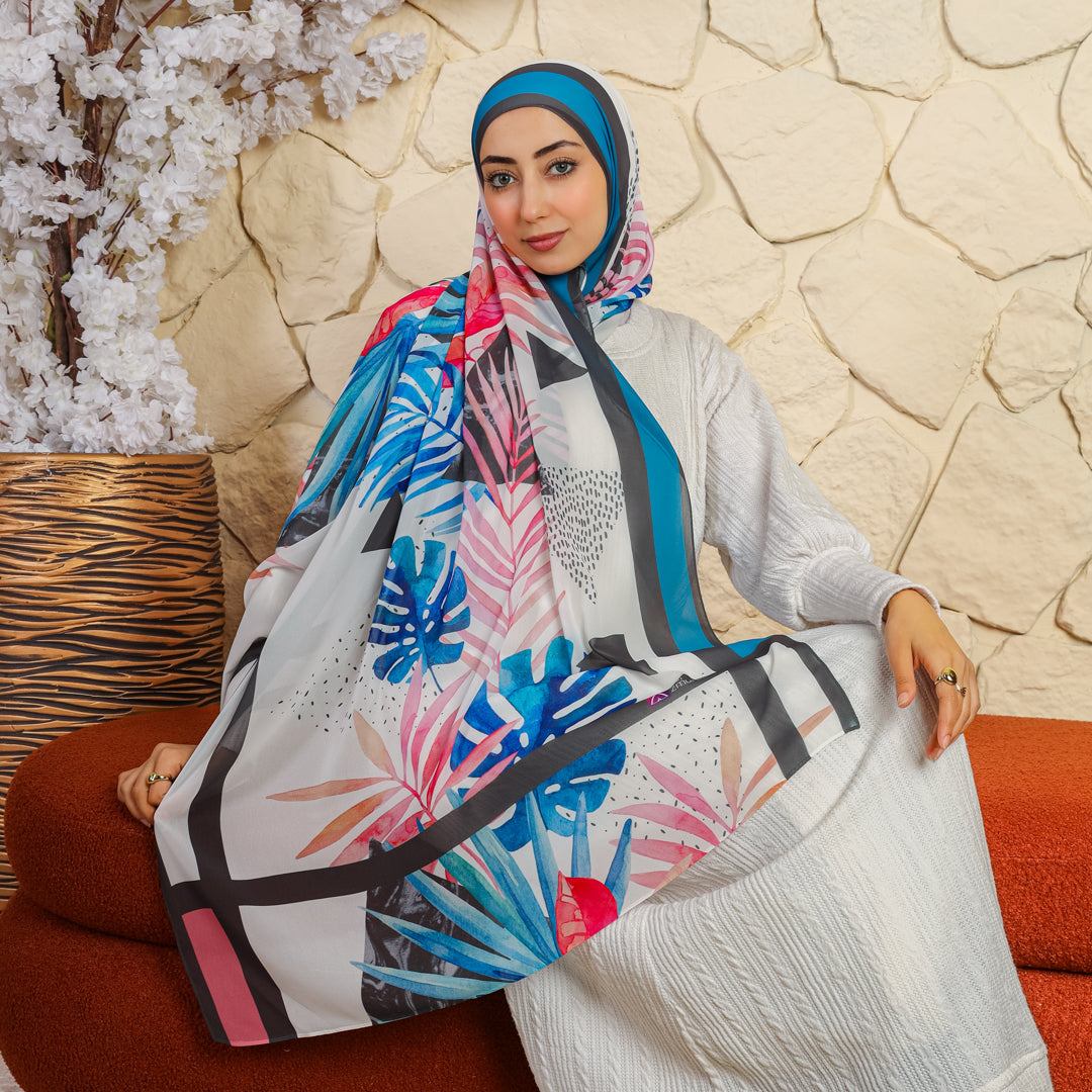 طرحة شيفون ديجيتال ٢متر *٧٠سم - SC8220