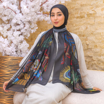 طرحة شيفون ديجيتال ٢متر *٧٠سم - SC8237