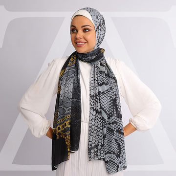 طرحة شيفون ديجيتال ٢متر *٧٠سم - SC8248