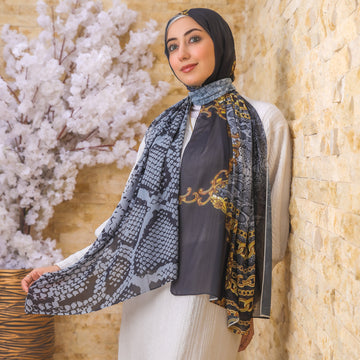 طرحة شيفون ديجيتال ٢متر *٧٠سم - SC8249