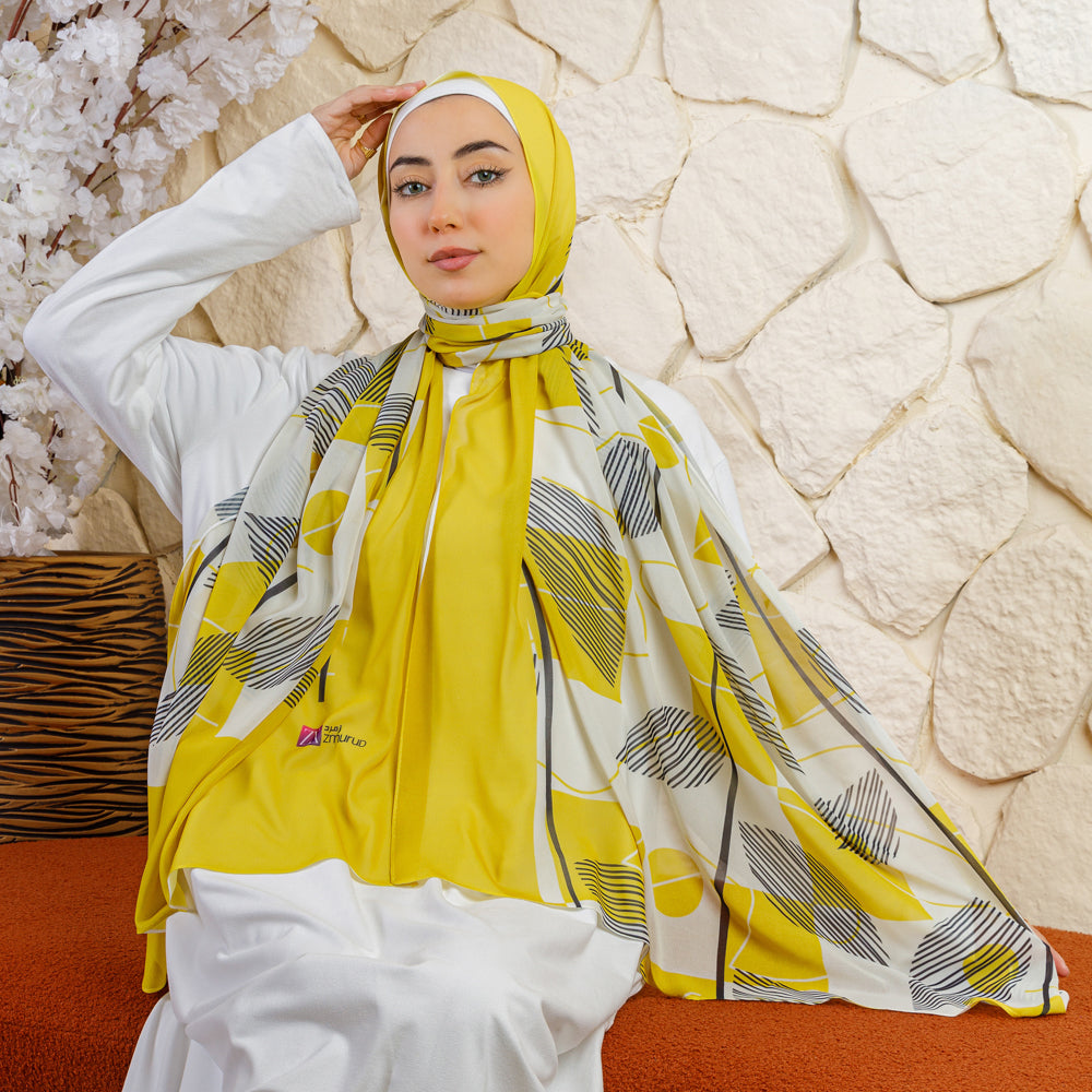 طرحة شيفون ديجيتال ٢متر *٧٠سم - SC8254