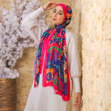 طرحة شيفون ديجيتال ٢متر - SC8277