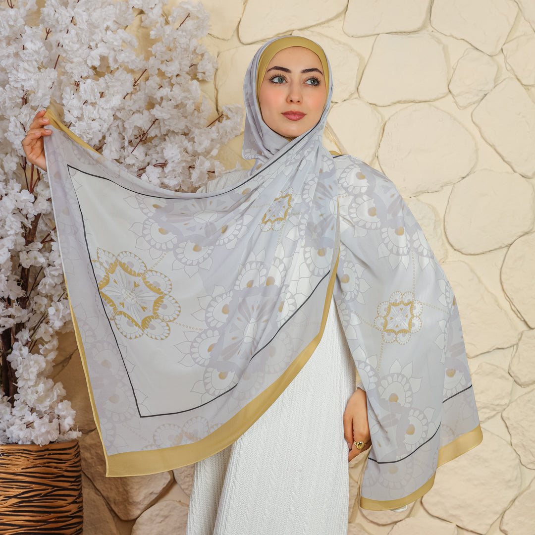 طرحة شيفون ديجيتال ٢متر *٧٠سم - SC8291