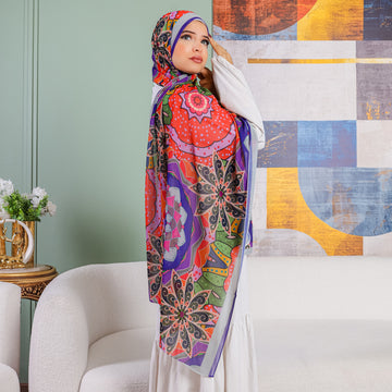طرحة شيفون ديجيتال ٢متر *٧٠سم - SC8306