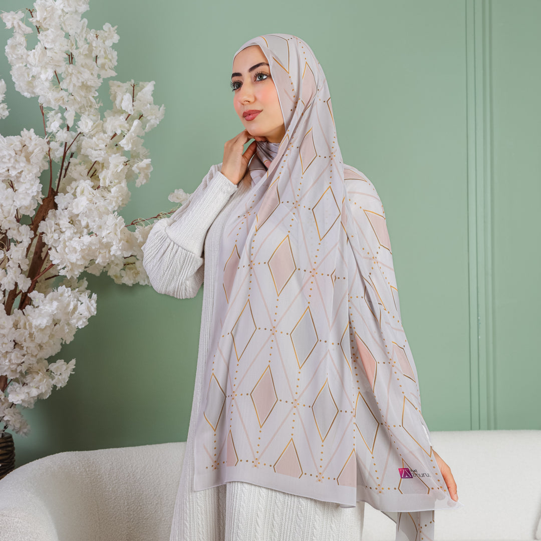 طرحة شيفون ديجيتال ٢متر *٧٠سم - SC8313