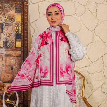 طرحة شيفون ديجيتال ٢متر *٧٠سم - SC8326