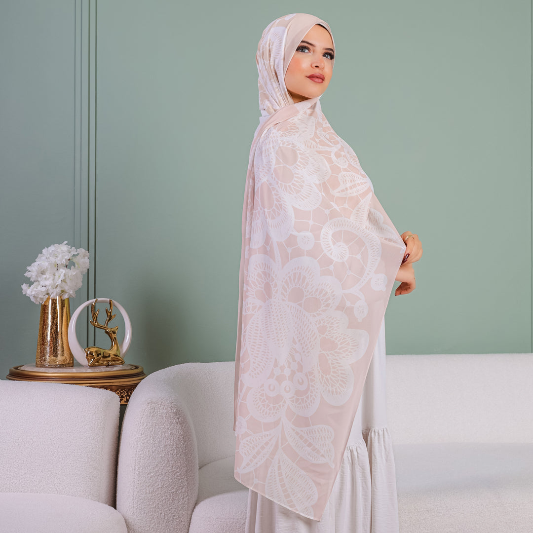 طرحة شيفون ديجيتال ٢متر *٧٠سم - SC8361