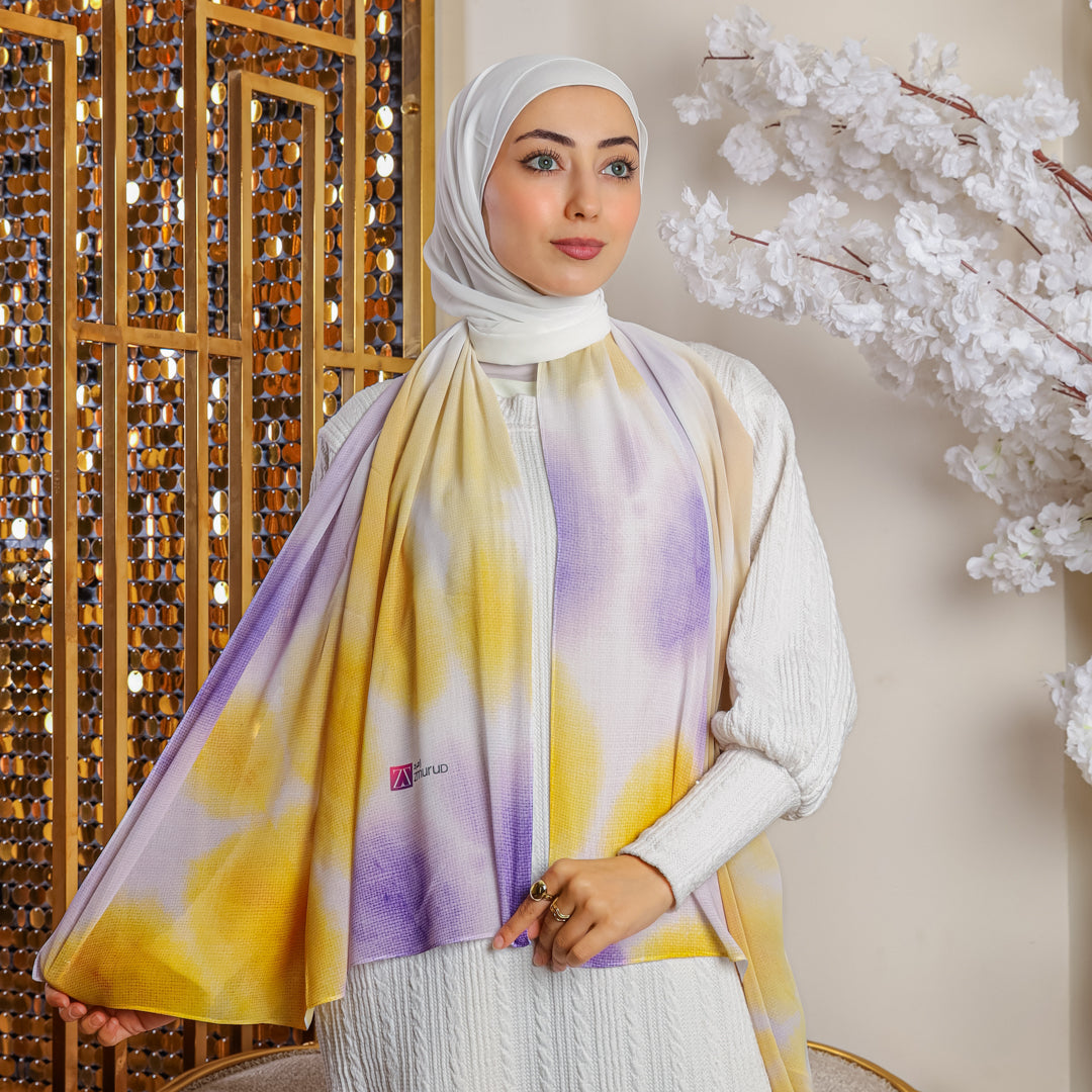 طرحة شيفون ديجيتال ٢متر *٧٠سم - SC8402