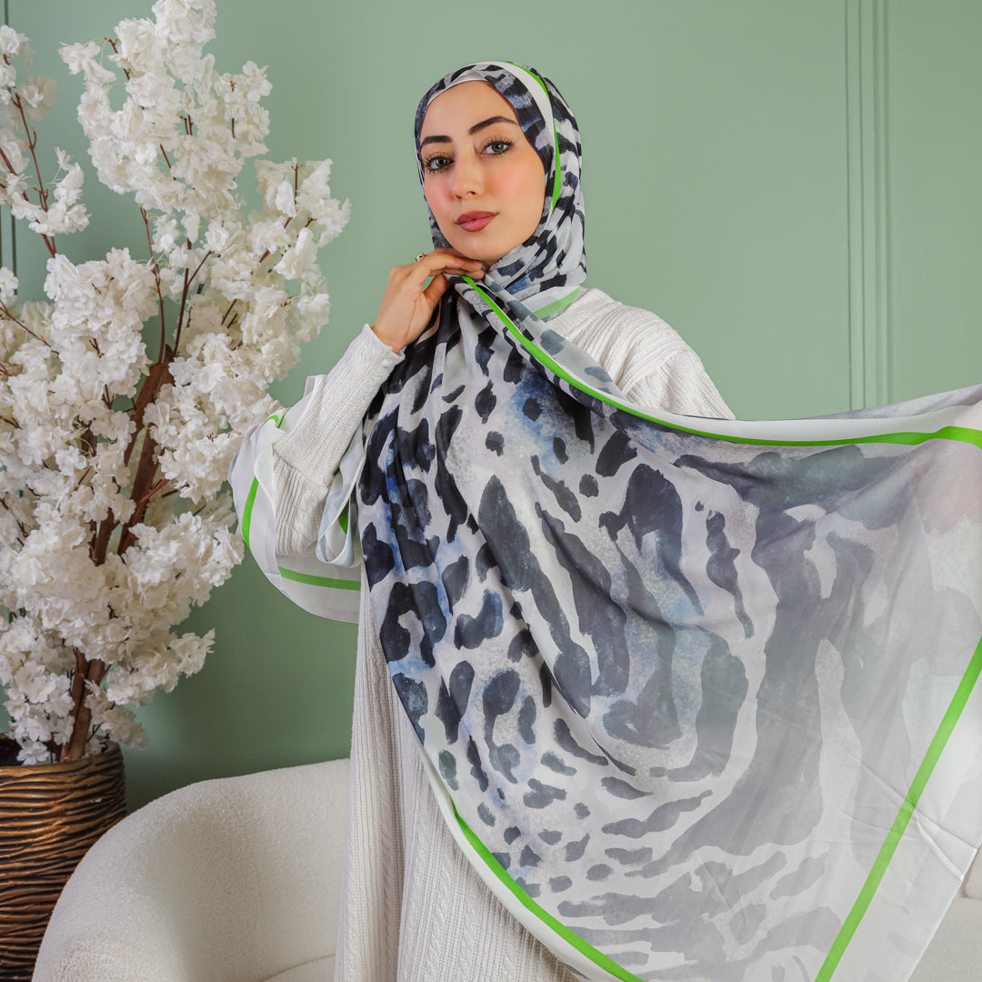 طرحة شيفون ديجيتال ٢متر *٧٠سم - SC8447