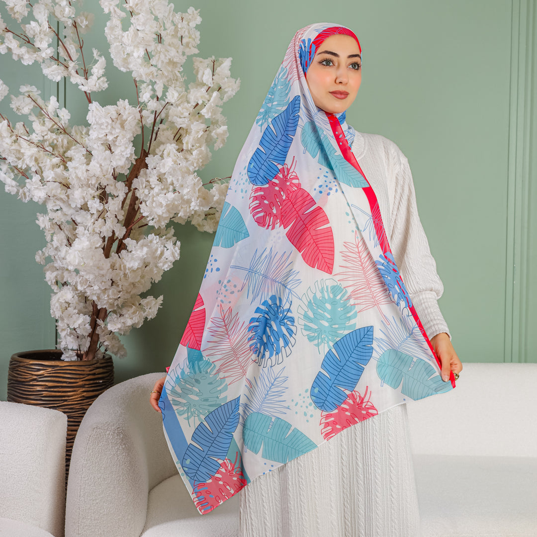 طرحة شيفون ديجيتال ٢متر *٧٠سم - SC8474