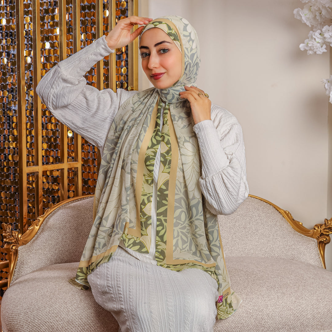 طرحة شيفون ديجيتال ٢متر *٧٠سم - SC8490