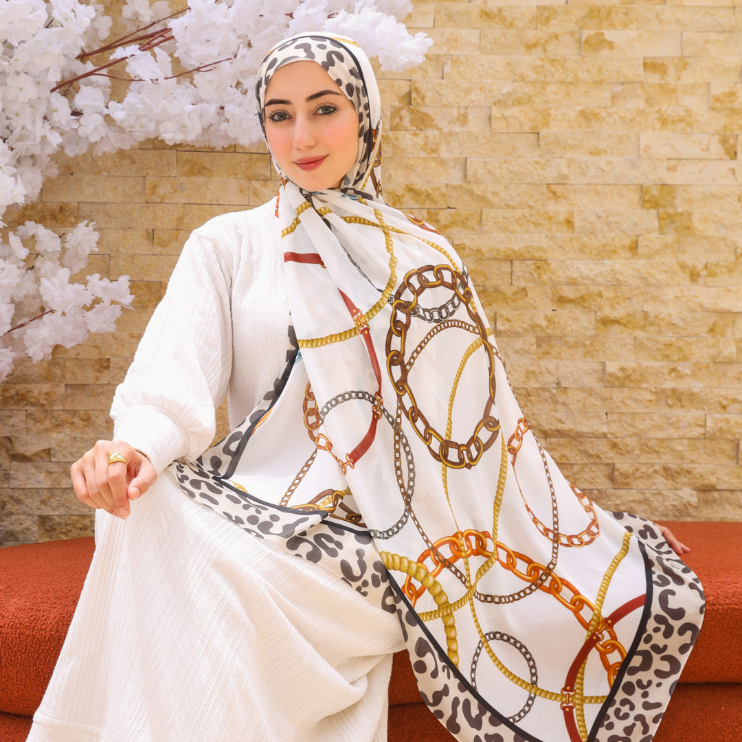 طرحة شيفون ديجيتال ٢متر *٧٠سم - SC8493