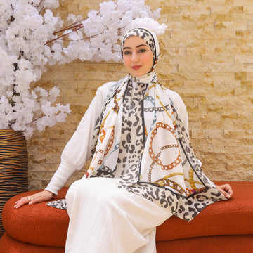 طرحة شيفون ديجيتال ٢متر *٧٠سم - SC8493