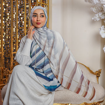 طرحة شيفون ديجيتال ٢متر *٧٠سم - SC8503