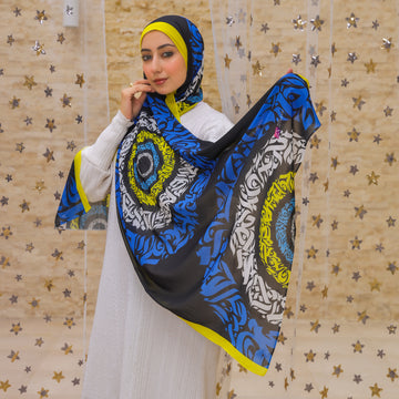طرحة شيفون ديجيتال ٢متر *٧٠سم - SC8590