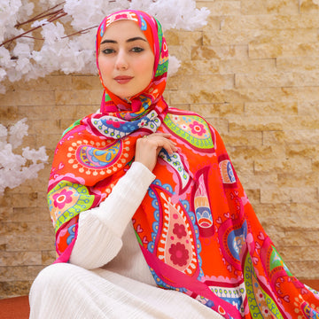 طرحة شيفون ديجيتال ٢متر *٧٠سم - SC8592